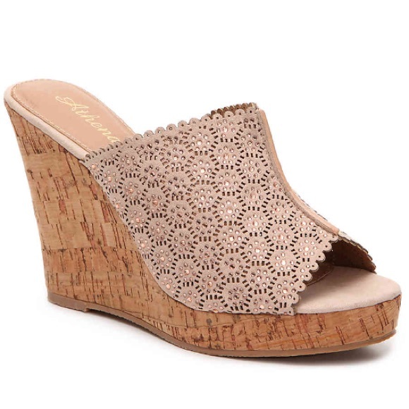 athena alexander wedge sandals